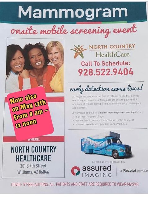 NORTH COUNTRY HEALTHCARE OFFERING MAMMOGRAM SCREENINGS IN MAY - The ...